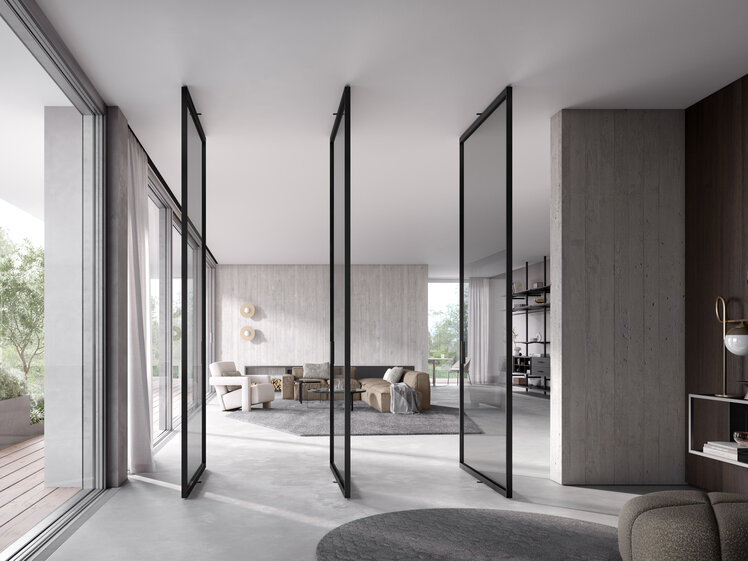 Pivottür S1200 als Türenfolge