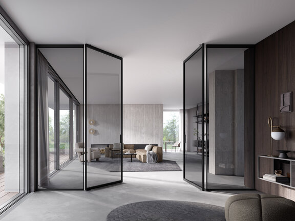 Pivottür S1200 als Doppeltür